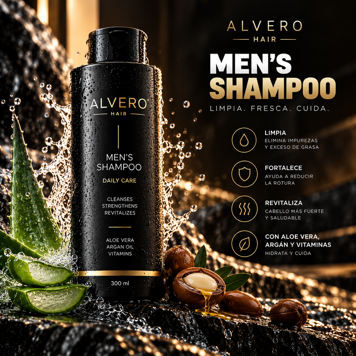 ALVERO MEN'S SHAMPOO