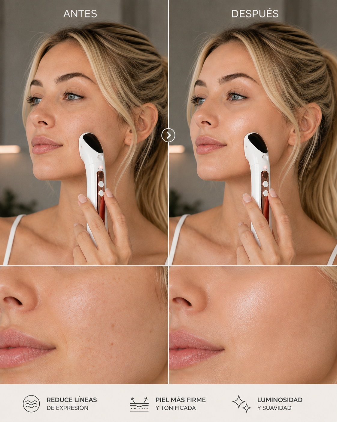 Dispositivo Lifting Pro-Nano: La revolución de tu rutina facial 4 en 1